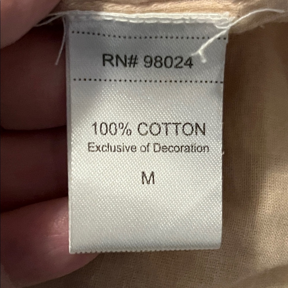 Anthropologie Love The Label Rosette Babydoll Blouse Floral Print Peasant Size M - Picture 13 of 13